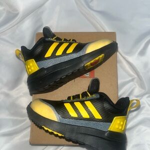 SHOES ONLY! LEGO Adidas Kids' Black and Yellow Sneakers 5k